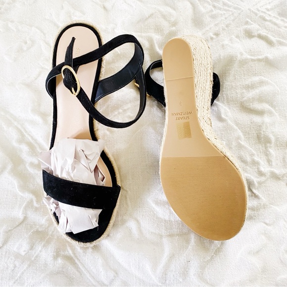 Stuart Weitzman Teddi Wedge Sandal Size 9 New - Picture 10 of 10